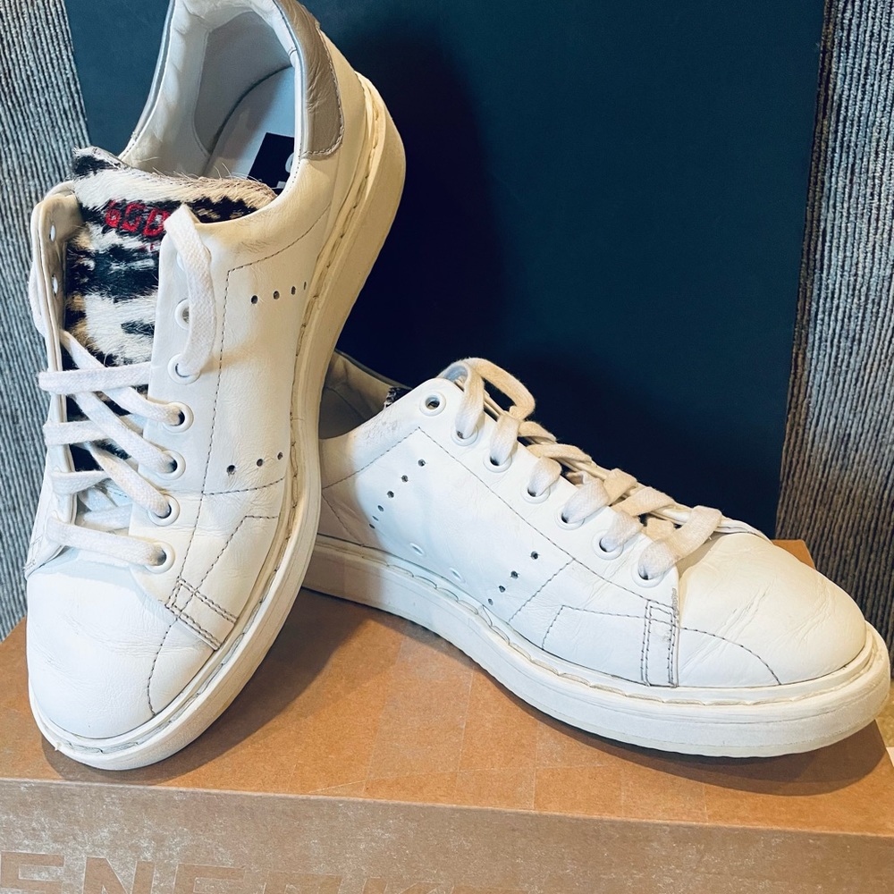 Golden Goose Sneakers -Starter w/Zebra print pony hair tongue